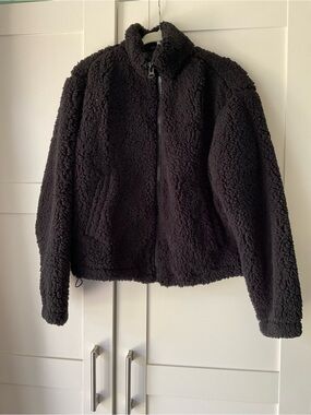 H&M Black Sherpa Fleece Jacket